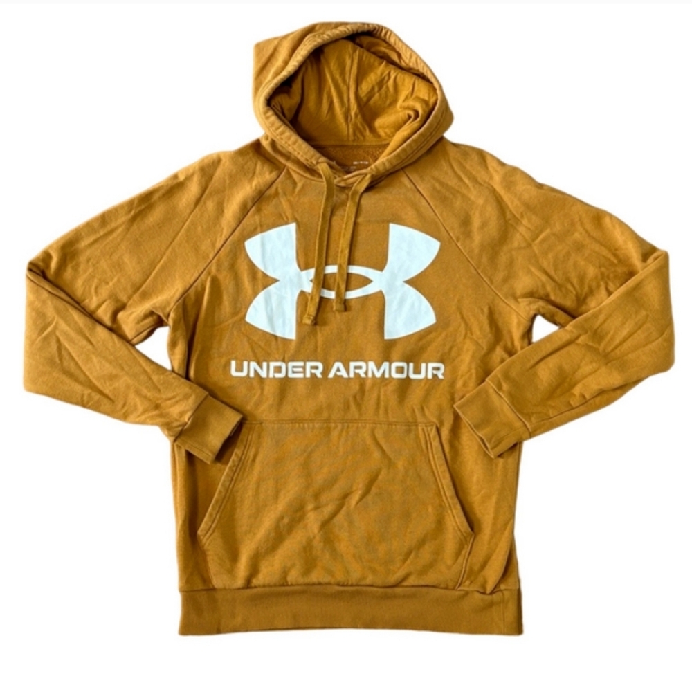 Under Armour Coldgear Mustard Hoodie Sweatshirt Size Small